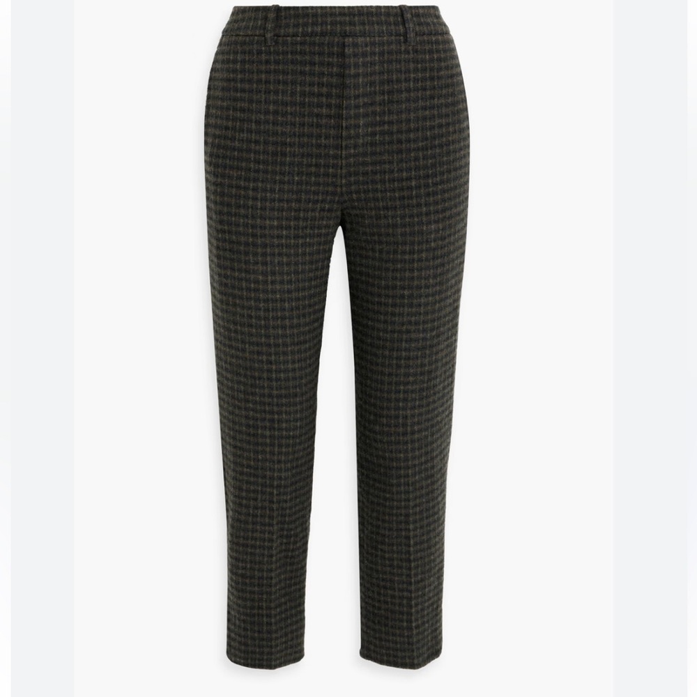 Vince Cropped Wool Flannel blend pants